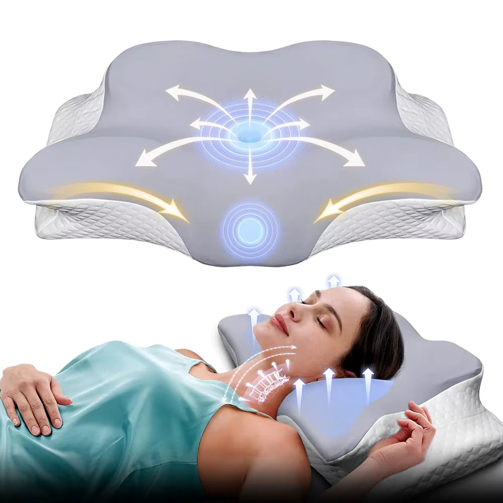 Comfy Bello™ Ergonomic Memory Foam Neck Pillow