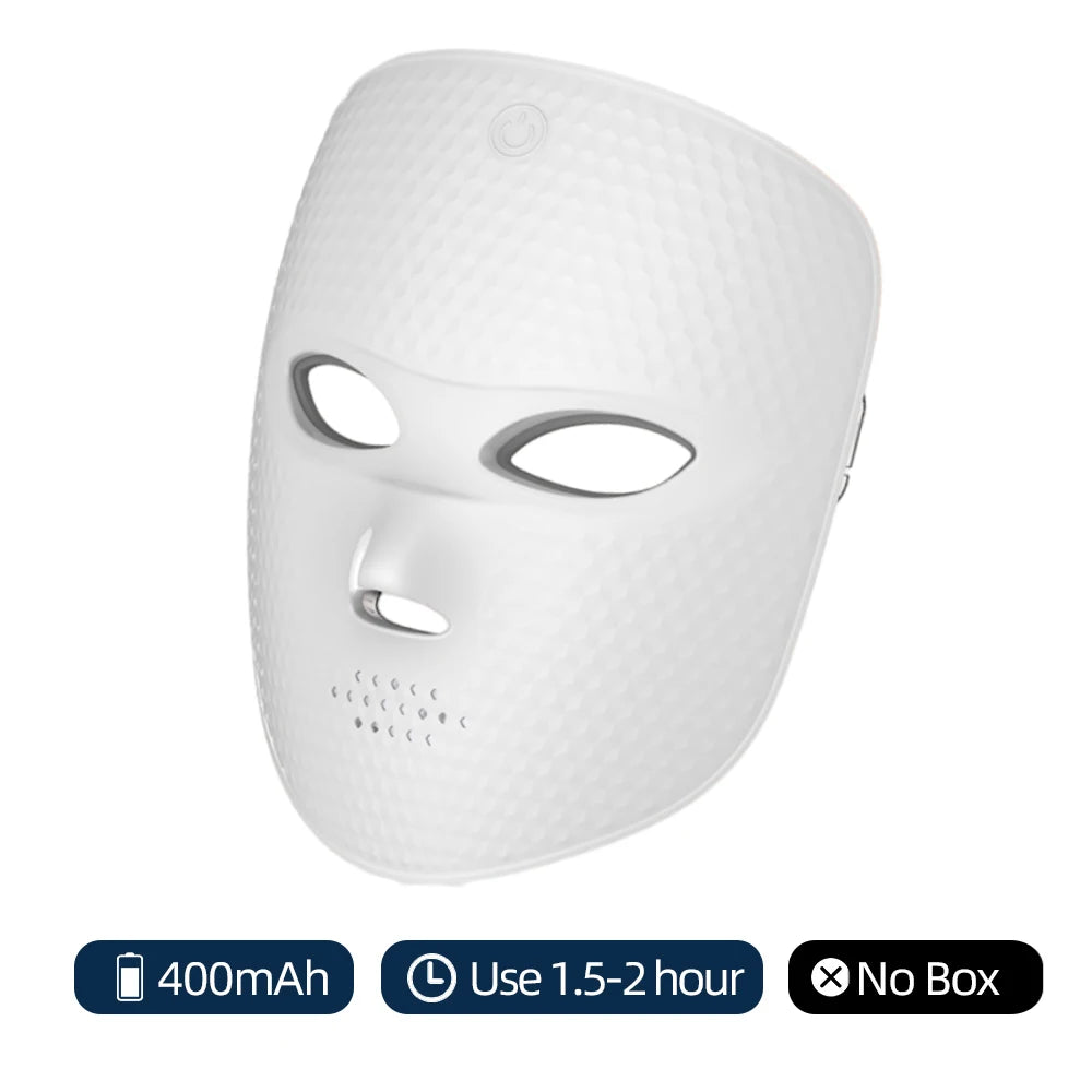 LED Facial Mask for skin care , 7 color lightweight