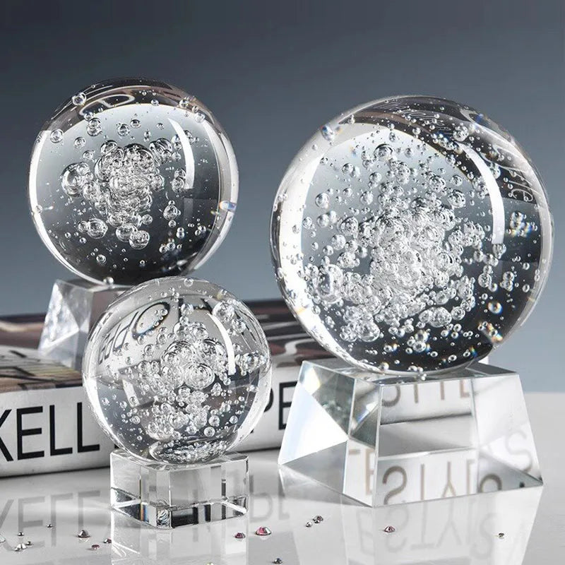 Crystal Memory Sphere – Photo Display Décor
